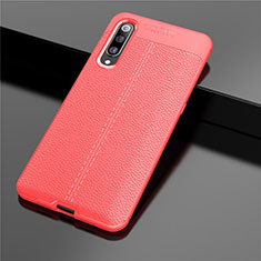 Silikon Hülle Handyhülle Gummi Schutzhülle Leder Tasche S02 für Xiaomi Mi A3 Lite Rot