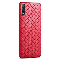 Silikon Hülle Handyhülle Gummi Schutzhülle Leder Tasche S03 für Huawei Honor 9X Rot