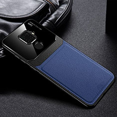 Silikon Hülle Handyhülle Gummi Schutzhülle Leder Tasche S03 für Huawei Nova 5i Pro Blau