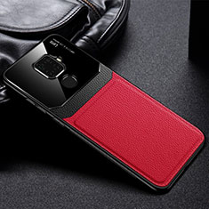 Silikon Hülle Handyhülle Gummi Schutzhülle Leder Tasche S03 für Huawei Nova 5i Pro Rot