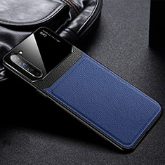 Silikon Hülle Handyhülle Gummi Schutzhülle Leder Tasche S03 für Oppo Find X2 Lite Blau