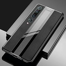 Silikon Hülle Handyhülle Gummi Schutzhülle Leder Tasche S03 für Xiaomi Mi 10 Pro Schwarz