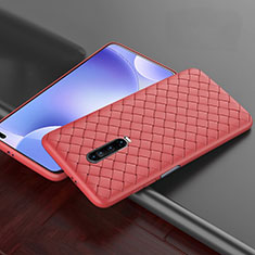 Silikon Hülle Handyhülle Gummi Schutzhülle Leder Tasche S03 für Xiaomi Redmi K30 4G Rot
