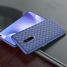 Silikon Hülle Handyhülle Gummi Schutzhülle Leder Tasche S03 für Xiaomi Redmi K30 5G Blau