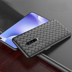 Silikon Hülle Handyhülle Gummi Schutzhülle Leder Tasche S03 für Xiaomi Redmi K30 5G Schwarz