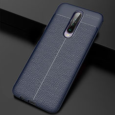 Silikon Hülle Handyhülle Gummi Schutzhülle Leder Tasche S04 für Xiaomi Redmi K30 5G Blau