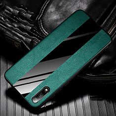 Silikon Hülle Handyhülle Gummi Schutzhülle Leder Tasche S05 für Huawei Honor 9X Grün