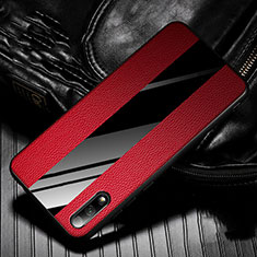 Silikon Hülle Handyhülle Gummi Schutzhülle Leder Tasche S05 für Huawei Honor 9X Rot