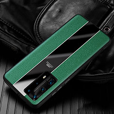 Silikon Hülle Handyhülle Gummi Schutzhülle Leder Tasche S05 für Huawei P40 Pro+ Plus Grün