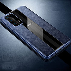 Silikon Hülle Handyhülle Gummi Schutzhülle Leder Tasche S06 für Huawei P40 Pro+ Plus Blau