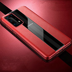 Silikon Hülle Handyhülle Gummi Schutzhülle Leder Tasche S06 für Huawei P40 Pro+ Plus Rot