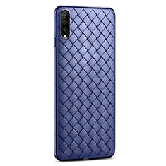 Silikon Hülle Handyhülle Gummi Schutzhülle Leder Tasche S06 für Huawei Y9s Blau