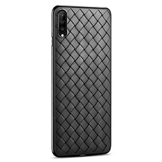 Silikon Hülle Handyhülle Gummi Schutzhülle Leder Tasche S06 für Huawei Y9s Schwarz