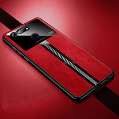 Silikon Hülle Handyhülle Gummi Schutzhülle Leder Tasche Z01 für Huawei Honor V20 Rot