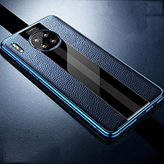 Silikon Hülle Handyhülle Gummi Schutzhülle Leder Tasche Z01 für Huawei Mate 30 5G Blau