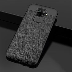 Silikon Hülle Handyhülle Gummi Schutzhülle Leder Tasche Z01 für Huawei Nova 5z Schwarz