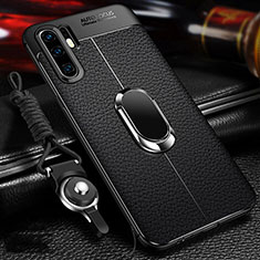 Silikon Hülle Handyhülle Gummi Schutzhülle Leder Tasche Z02 für Huawei P30 Pro New Edition Schwarz