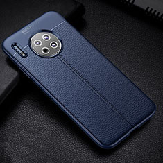 Silikon Hülle Handyhülle Gummi Schutzhülle Leder Tasche Z03 für Huawei Mate 30 Blau