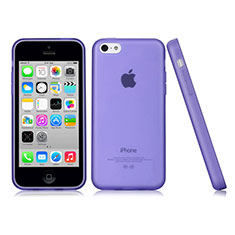 Silikon Hülle Handyhülle Gummi Schutzhülle Matt für Apple iPhone 5C Violett