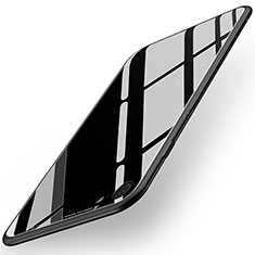 Silikon Hülle Handyhülle Gummi Schutzhülle Spiegel für Apple iPhone SE3 (2022) Schwarz