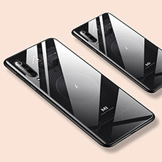 Silikon Hülle Handyhülle Gummi Schutzhülle Spiegel für Xiaomi Mi 9 Lite Schwarz