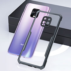 Silikon Hülle Handyhülle Gummi Schutzhülle Spiegel M01 für Xiaomi Redmi 10X 5G Schwarz
