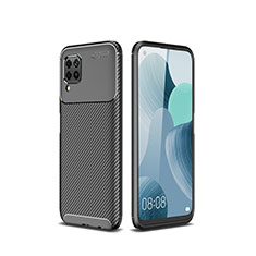 Silikon Hülle Handyhülle Gummi Schutzhülle Tasche Köper für Huawei Nova 7i Schwarz