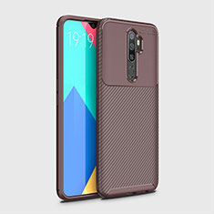 Silikon Hülle Handyhülle Gummi Schutzhülle Tasche Köper für Oppo A11 Braun