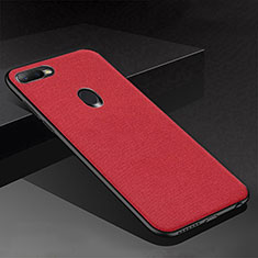 Silikon Hülle Handyhülle Gummi Schutzhülle Tasche Köper für Oppo A7 Rot