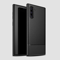 Silikon Hülle Handyhülle Gummi Schutzhülle Tasche Köper für Samsung Galaxy Note 10 Schwarz