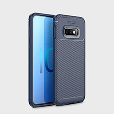 Silikon Hülle Handyhülle Gummi Schutzhülle Tasche Köper für Samsung Galaxy S10e Blau