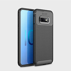 Silikon Hülle Handyhülle Gummi Schutzhülle Tasche Köper für Samsung Galaxy S10e Schwarz