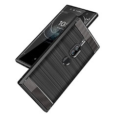 Silikon Hülle Handyhülle Gummi Schutzhülle Tasche Köper für Sony Xperia XZ2 Premium Schwarz