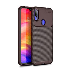 Silikon Hülle Handyhülle Gummi Schutzhülle Tasche Köper für Xiaomi Redmi Note 7 Braun