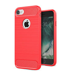 Silikon Hülle Handyhülle Gummi Schutzhülle Tasche Köper S01 für Apple iPhone SE (2020) Rot