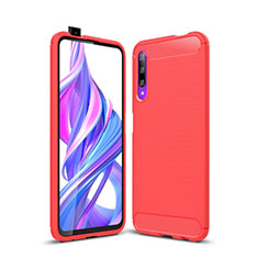 Silikon Hülle Handyhülle Gummi Schutzhülle Tasche Köper S01 für Huawei Honor 9X Pro Rot