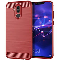 Silikon Hülle Handyhülle Gummi Schutzhülle Tasche Köper S01 für Huawei Mate 20 Lite Rot