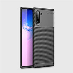 Silikon Hülle Handyhülle Gummi Schutzhülle Tasche Köper S01 für Samsung Galaxy Note 10 5G Schwarz