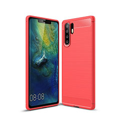Silikon Hülle Handyhülle Gummi Schutzhülle Tasche Köper S03 für Huawei P30 Pro New Edition Rot
