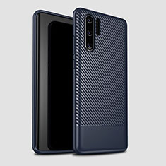 Silikon Hülle Handyhülle Gummi Schutzhülle Tasche Köper S04 für Huawei P30 Pro New Edition Blau