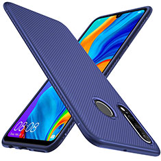 Silikon Hülle Handyhülle Gummi Schutzhülle Tasche Köper Y01 für Huawei P30 Lite New Edition Blau