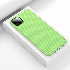 Silikon Hülle Handyhülle Gummi Schutzhülle Tasche Line C01 für Apple iPhone 11 Pro Grün