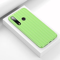 Silikon Hülle Handyhülle Gummi Schutzhülle Tasche Line C01 für Huawei Honor 20E Grün