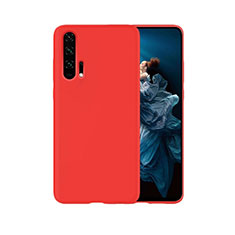 Silikon Hülle Handyhülle Gummi Schutzhülle Tasche Line C07 für Huawei Honor 20 Pro Rot