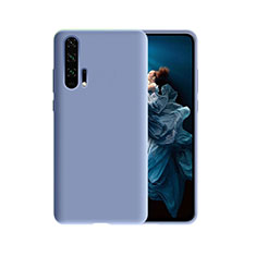 Silikon Hülle Handyhülle Gummi Schutzhülle Tasche Line C07 für Huawei Honor 20 Pro Violett