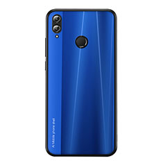 Silikon Hülle Handyhülle Gummi Schutzhülle Tasche Line für Huawei Honor V10 Lite Blau
