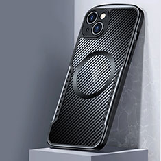 Silikon Hülle Handyhülle Gummi Schutzhülle XD3 für Apple iPhone 15 Plus Schwarz