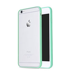 Silikon Hülle Handyhülle Rahmen Schutzhülle Durchsichtig Transparent Matt für Apple iPhone 6 Grün