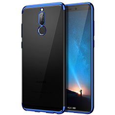 Silikon Hülle Handyhülle Rahmen Schutzhülle Durchsichtig Transparent Matt für Huawei Rhone Blau