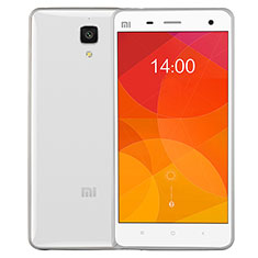 Silikon Hülle Handyhülle Rahmen Schutzhülle Durchsichtig Transparent Matt für Xiaomi Mi 4 LTE Silber